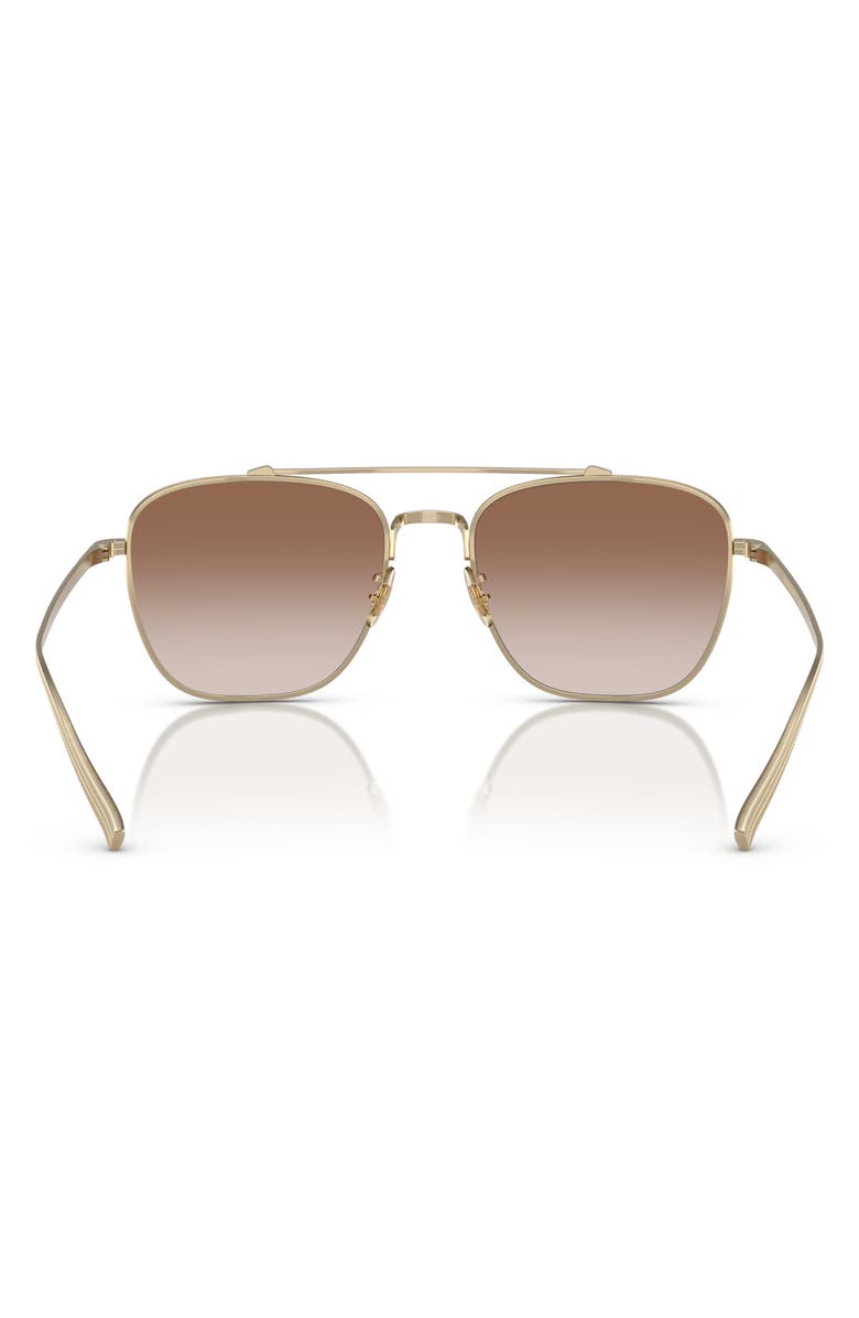 Oliver Peoples Rivetti 55mm Gradient Pilot Sunglasses, Alternate, color, Brown Gold
