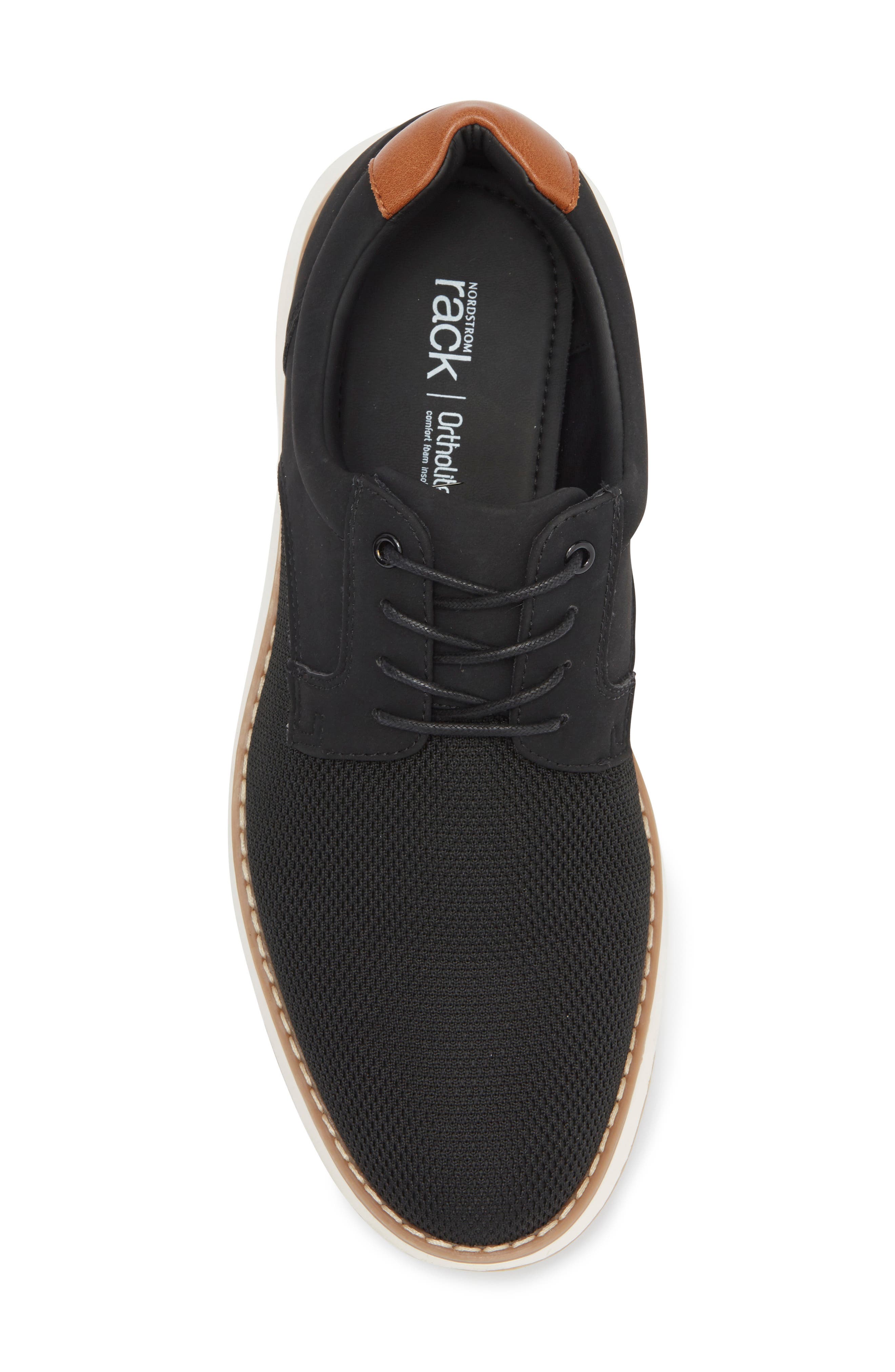 NORDSTROM RACK Ryder Hybrid Knit Derby, Alternate, color, Black