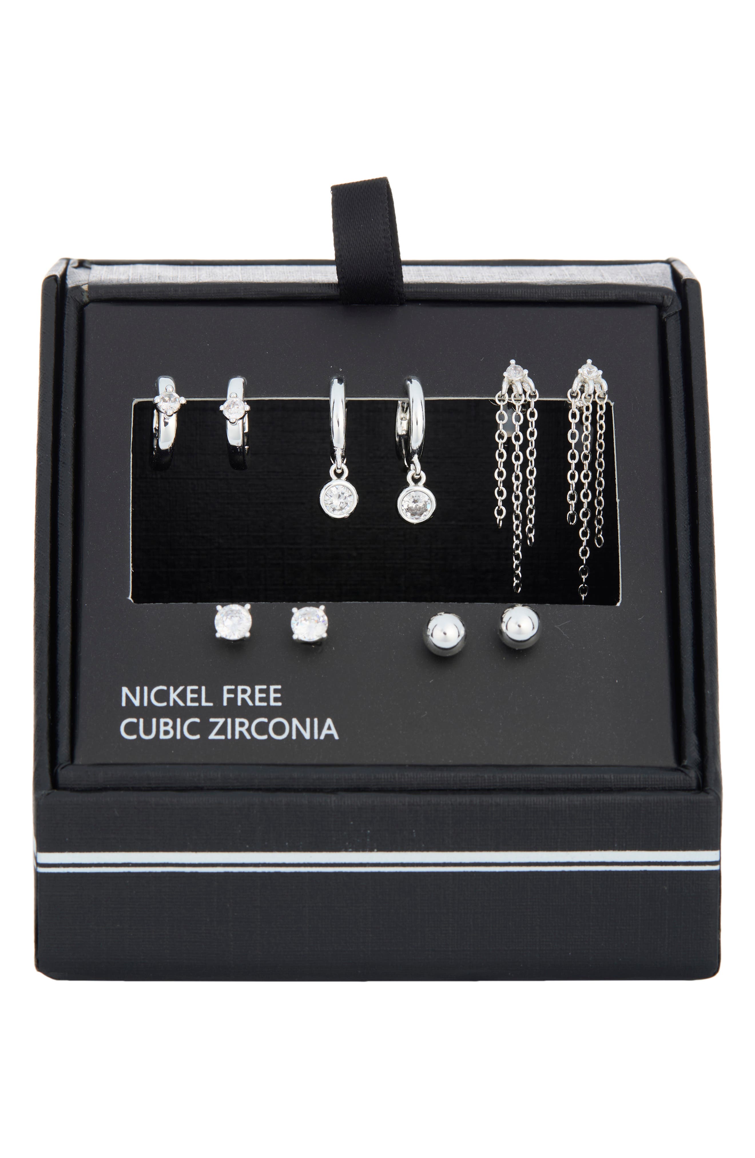 Demi-Fine 5-Pack Assorted Everyday Essential Earrings