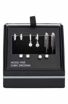 Demi-Fine 5-Pack Assorted Everyday Essential Earrings