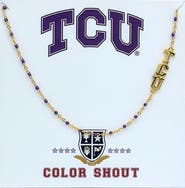 Color Shout Texas Christian University Side Necklace