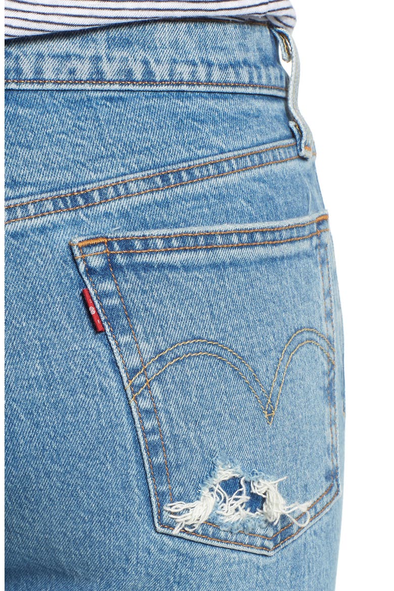 Levi's® 501® Ripped Skinny Jeans, Alternate, color, AUTHENTIC HEART