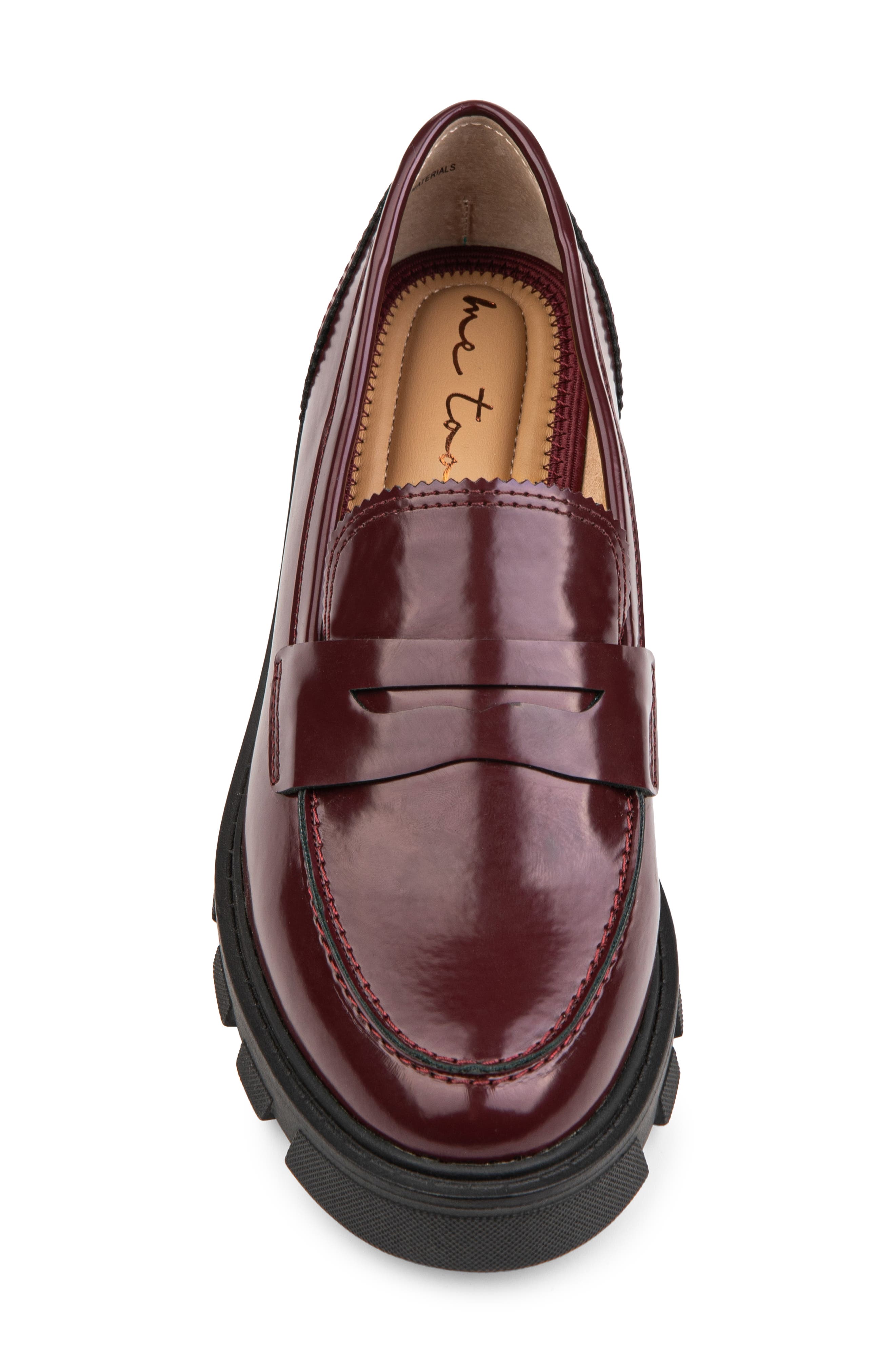 Me Too Laine Penny Loafer, Alternate, color, Burgundy