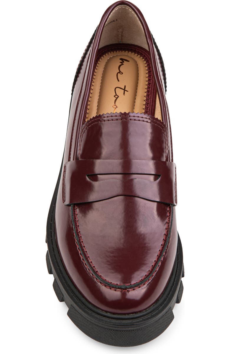 Me Too Laine Penny Loafer, Alternate, color, Burgundy
