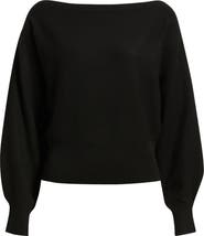 Open Edit Boat Neck Sweater