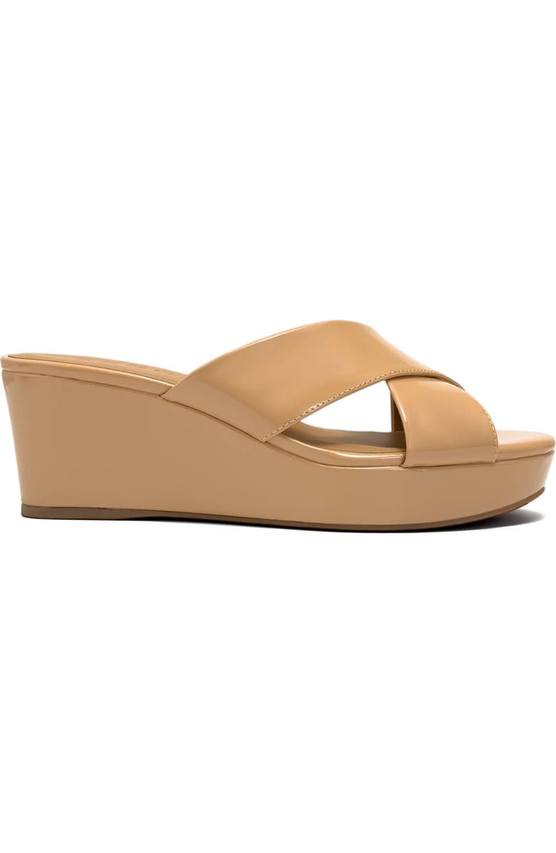 Aerosoles Cruis Platform Wedge Sandal, Alternate, color, Beige Bisque