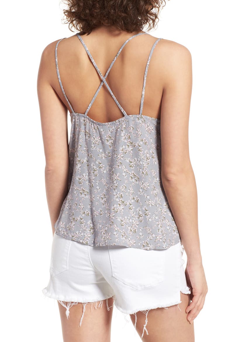 Strappy Camisole, Alternate, color, GREY CLOUDBURST SMALL FLORAL