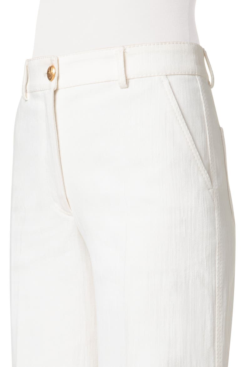 Chiara Wide Leg Crop Jeans, Alternate, color, CREAM