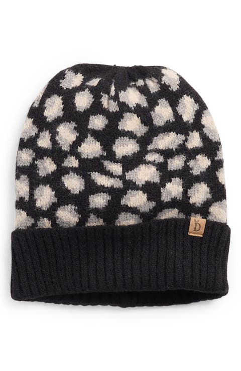 Leopard Knit Beanie