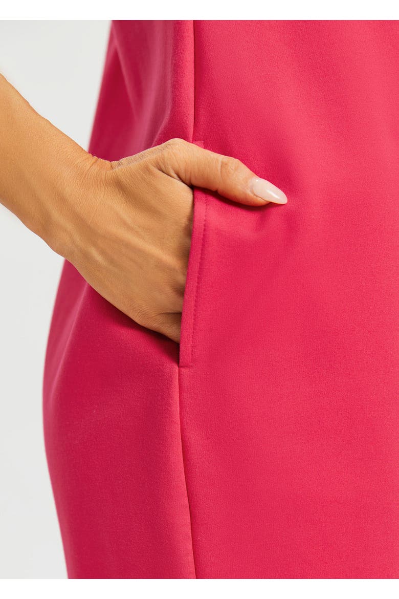 Peekaboo V Neck Shift Dress, Alternate, color, Virtual Pink