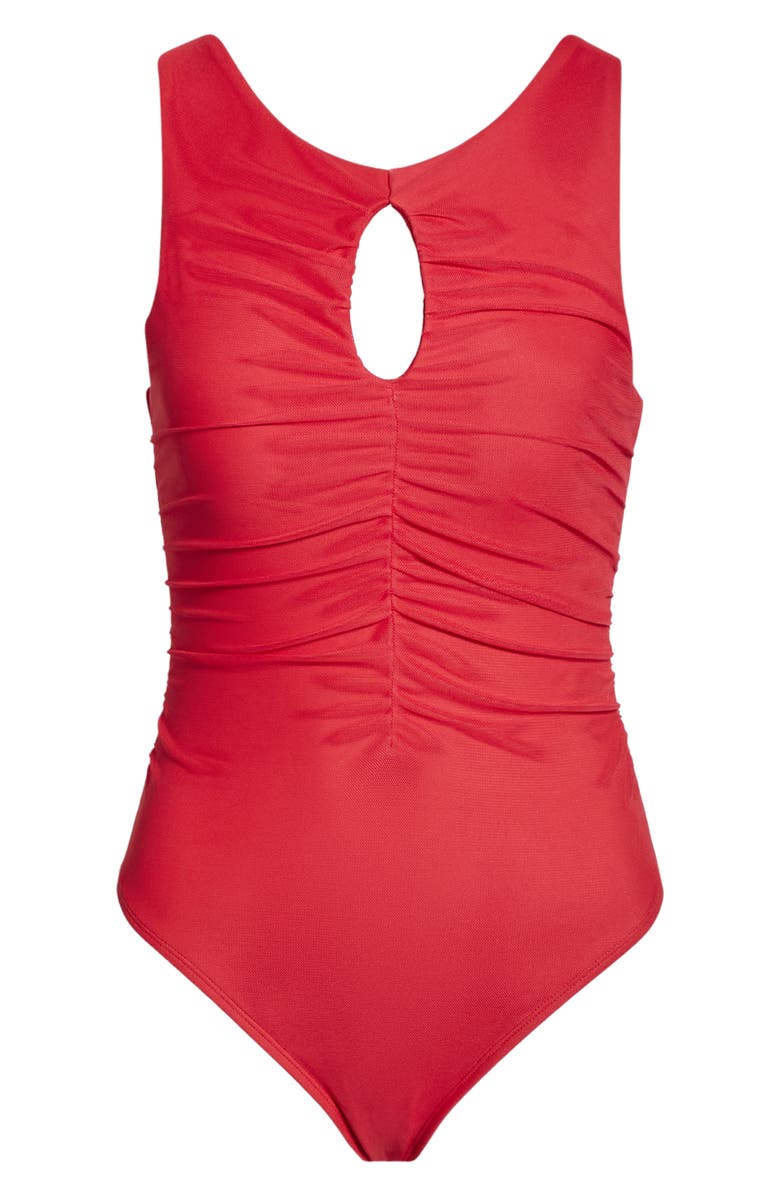 Hutch Charli One-Piece Swimsuit, Alternate, color, Solid Red