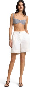 Onia Air Linen Pleated Bermuda Short