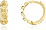 The Lovery Fine Jewelry Curb Huggie Hoop Earrings