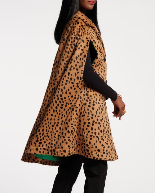 Frances Valentine Preston Cape In Brown