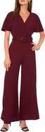Vince Camuto Open Back Wide Leg Belted Jumpsuit