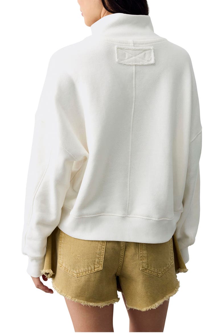 Timeless Snap Placket Pullover, Alternate, color, CLEAN IVORY