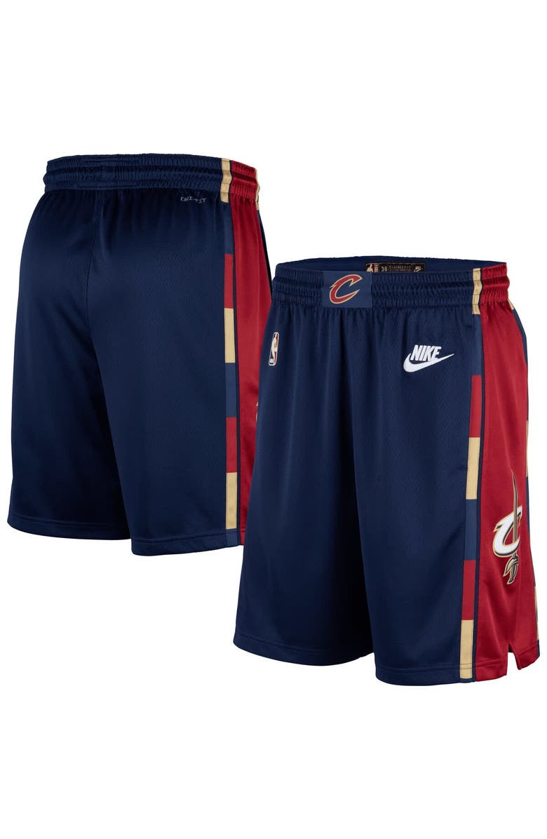 Nike Men's Nike Navy Cleveland Cavaliers Classic Edition Hardwood Classics Swingman Shorts, Main, color, Navy
