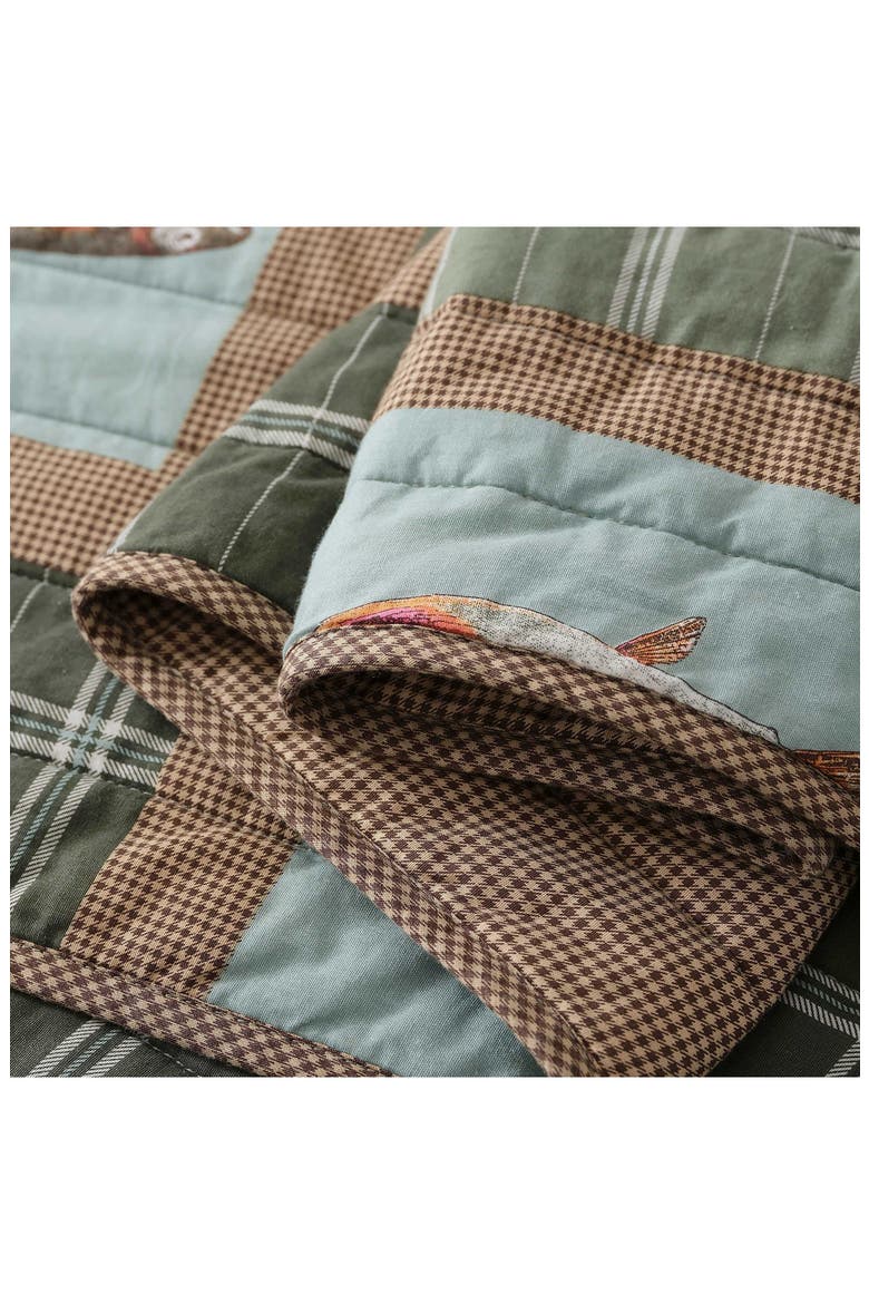 Trout Lake Quilt Set, Alternate, color, OLIVE GREEN/ OAK