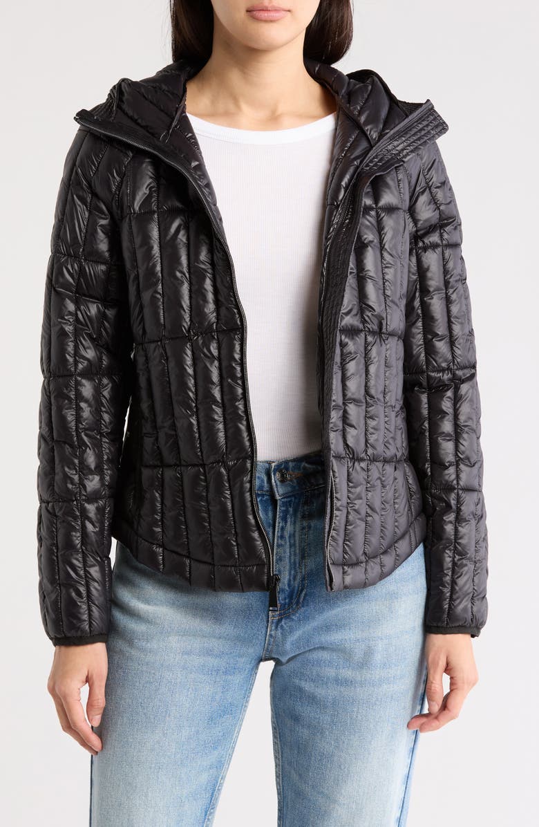 BCBGeneration Water Resistant Hooded Puffer Jacket, Alternate, color,