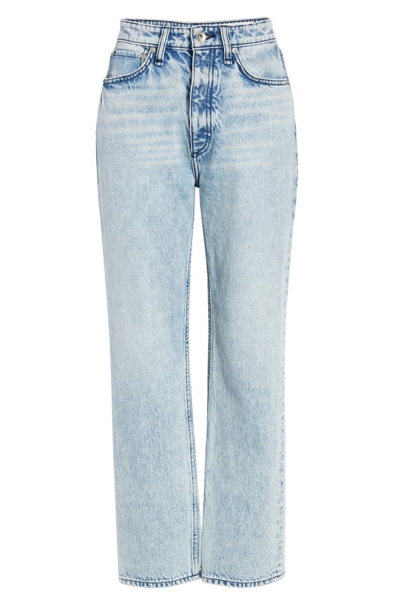 rag & bone Alex High Waist Straight Leg Ankle Jeans, Alternate, color,