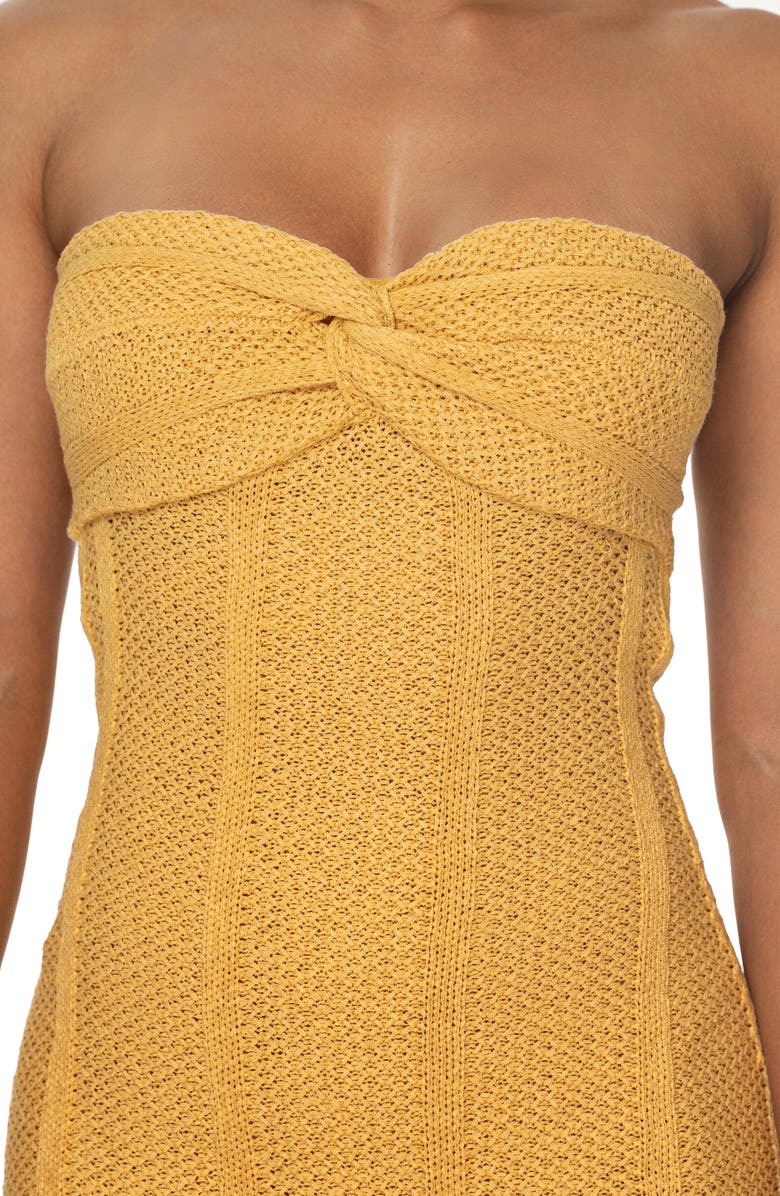 JLUXLABEL Bianca Strapless Knit Dress, Alternate, color, 