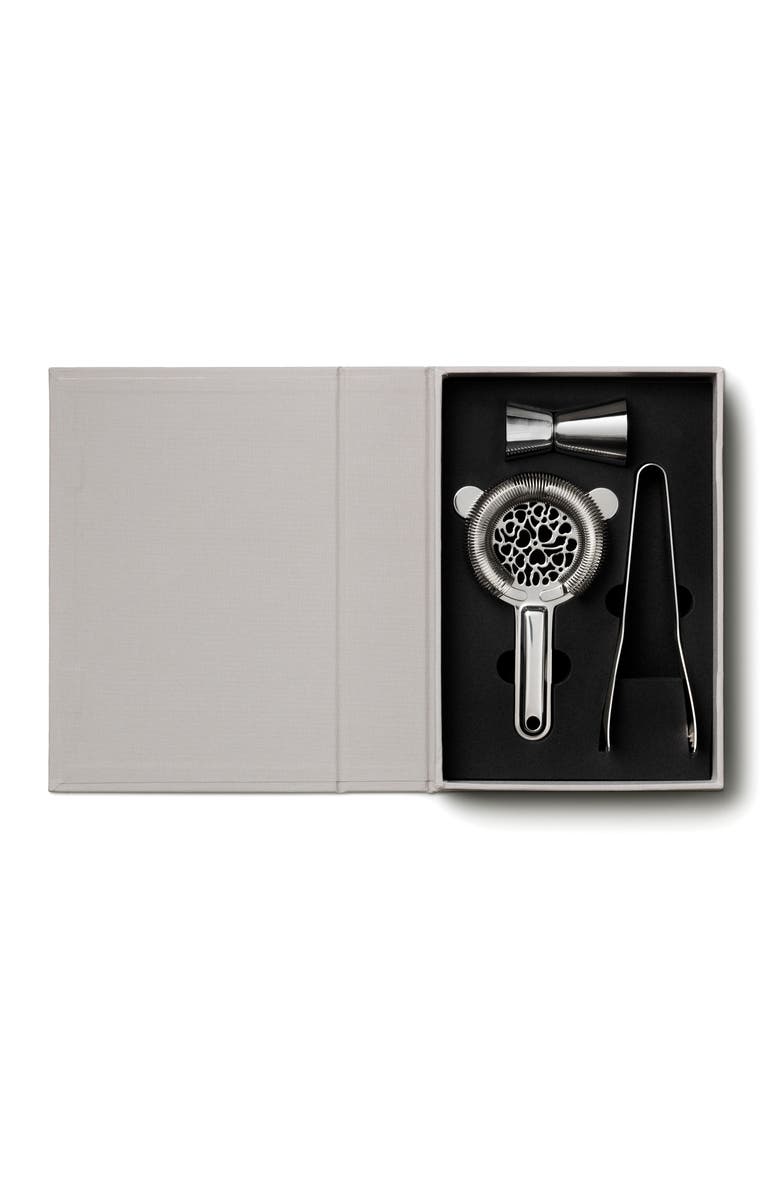 PRINTWORKS The Essentials Cocktail Tools Gift Set, Alternate, color, Grey/ Metallic
