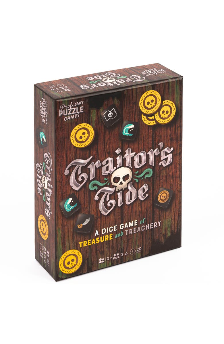 Professor Puzzle Traitor's Tide Treasure & Treachery Dice Game, Main, color, Multicolored