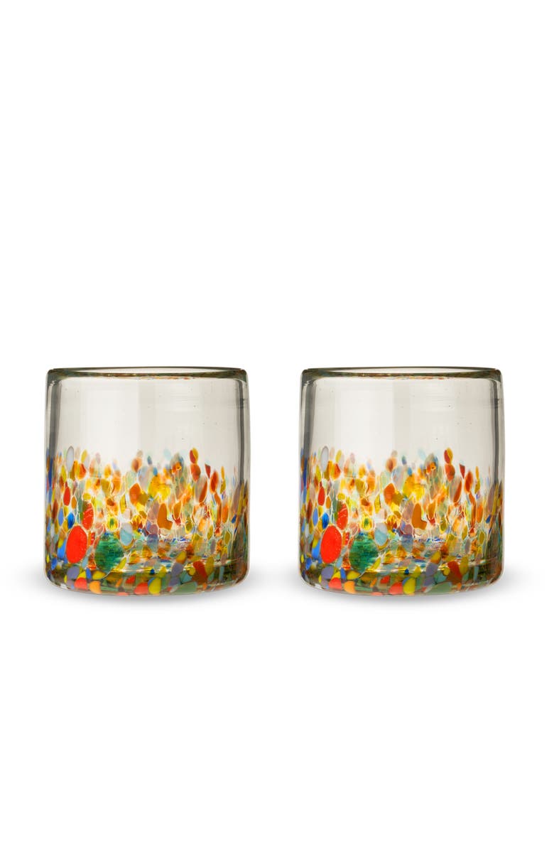 TWINE Segunda Vida Artistico Recycled Tumblers Set of 2, Alternate, color, Multicolor