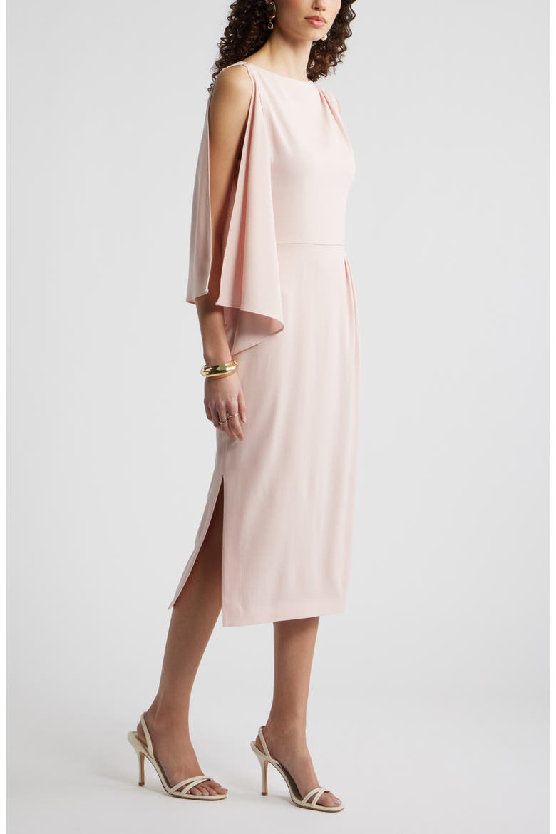 Single Split Sleeve Midi Dress, Alternate, color, PINK SMOKE