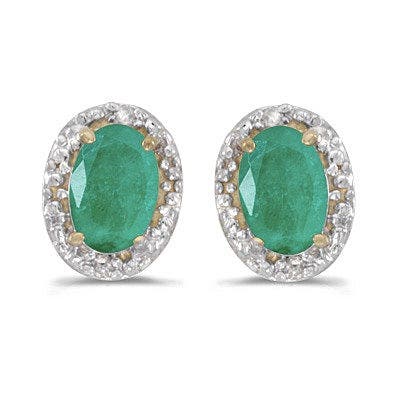 0.90ct/ Emerald/Yellow Gold