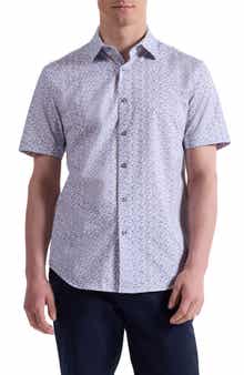 Bugatchi Miles OoohCotton® Short Sleeve Button-Up Shirt