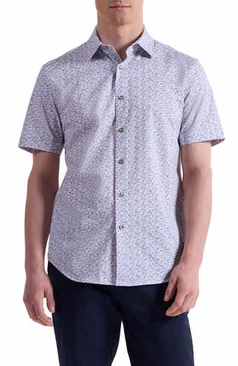 Bugatchi Miles OoohCotton® Short Sleeve Button-Up Shirt