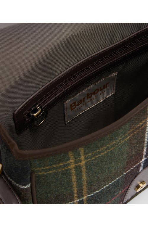 Barbour Cromarty Plaid & Leather Crossbody Bag In Multi