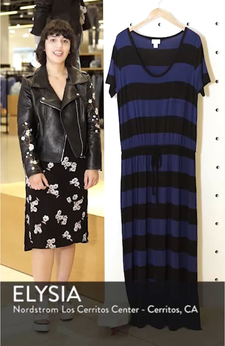 Knit Drawstring Waist Maxi Dress, sales video thumbnail