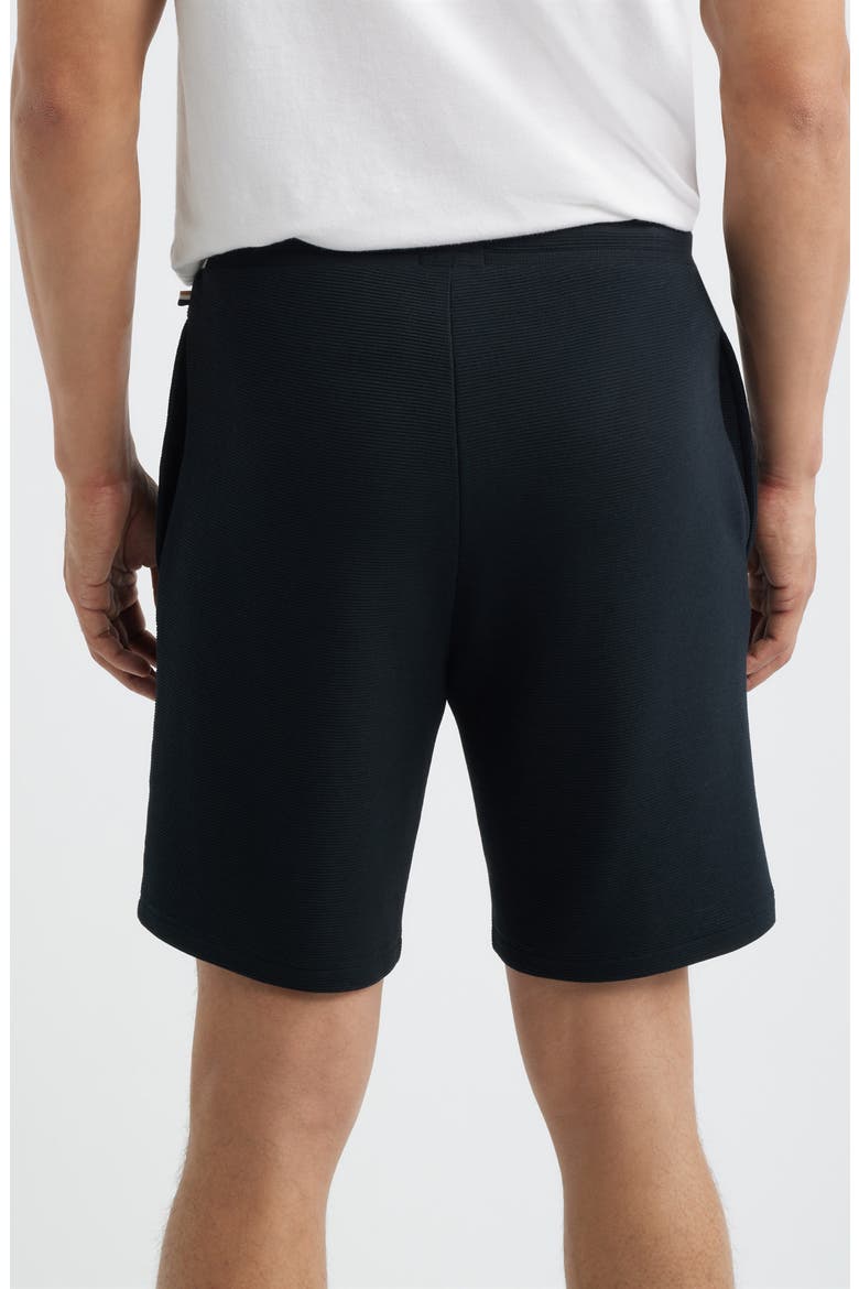 Ribbed Pajama Shorts, Alternate, color, BLACK