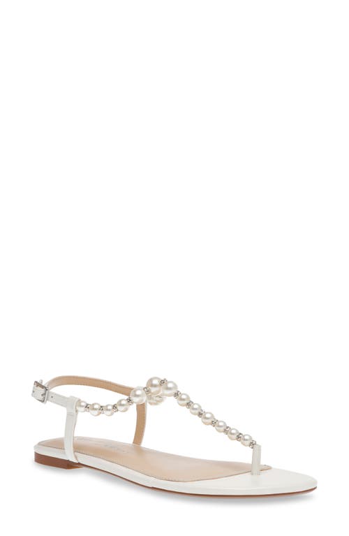 Betsey Johnson Gal T-strap Sandal In Ivory