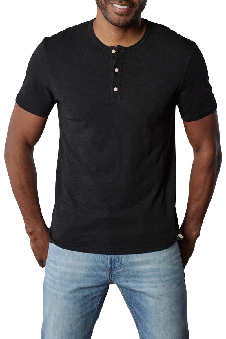 Legacy Cotton Henley, Main, color, BLACK