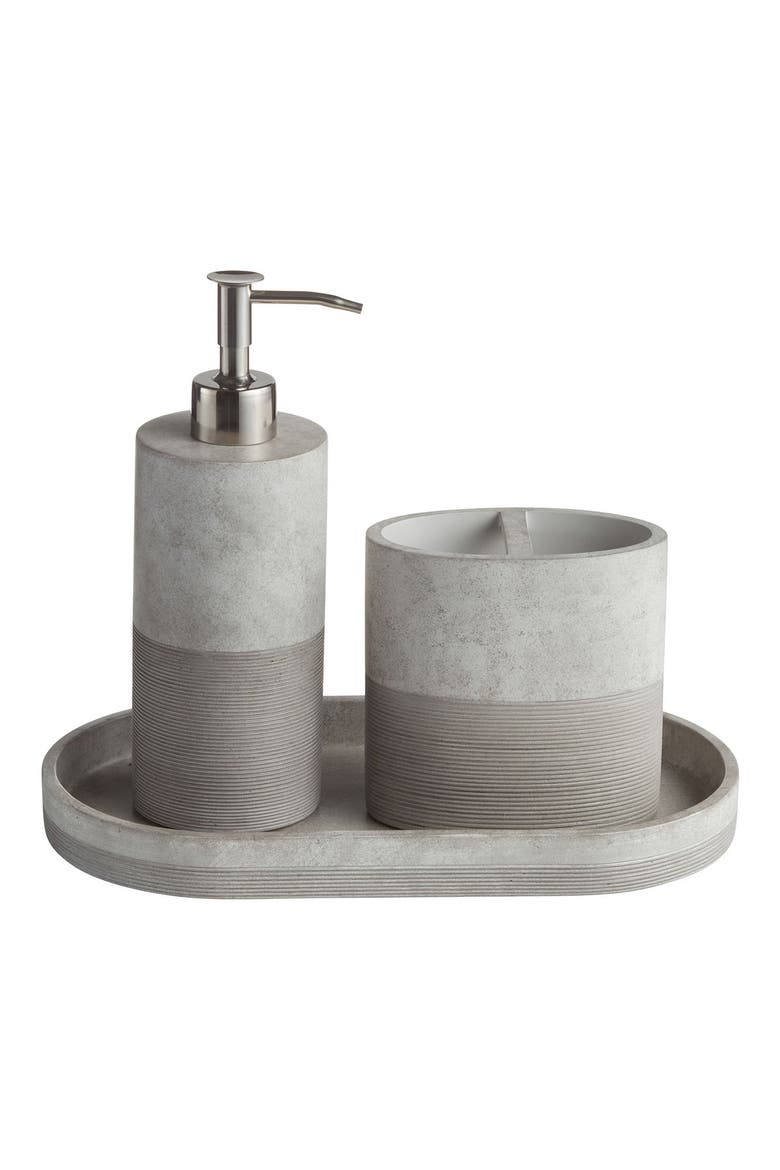 City Line 3-Piece Bathroom Set, Main, color, GREY