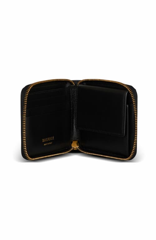 Balmain Anthem Calfskin Leather Wallet