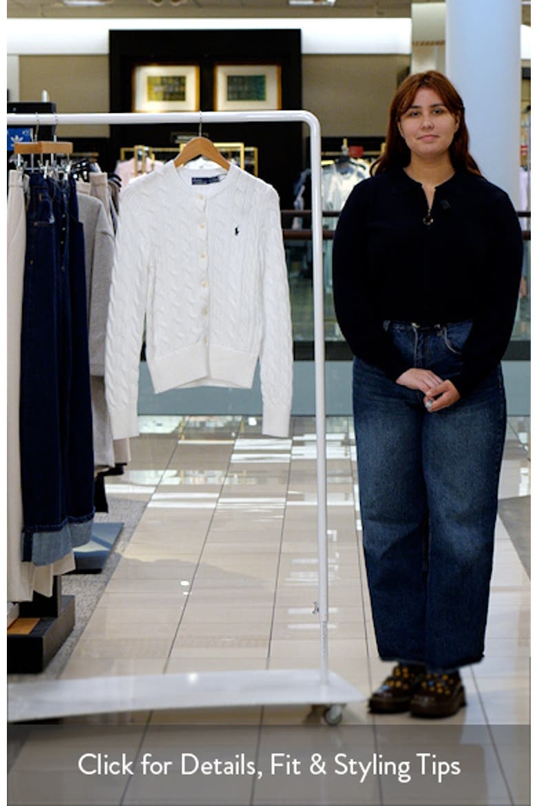 Cable Knit Cotton Cardigan video