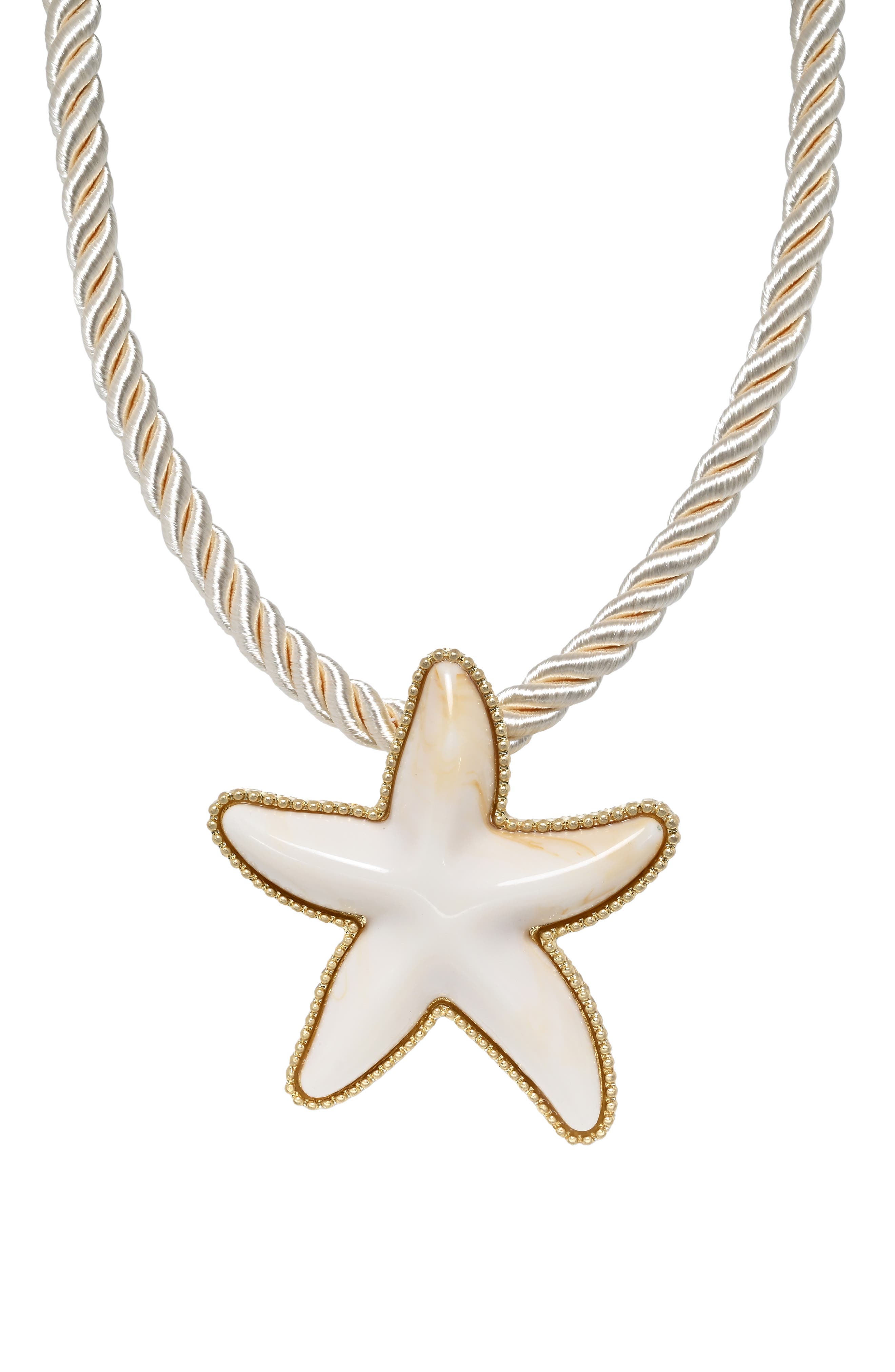 EYE CANDY LOS ANGELES Take Me to the Sea Starfish Pendant Cord Necklace