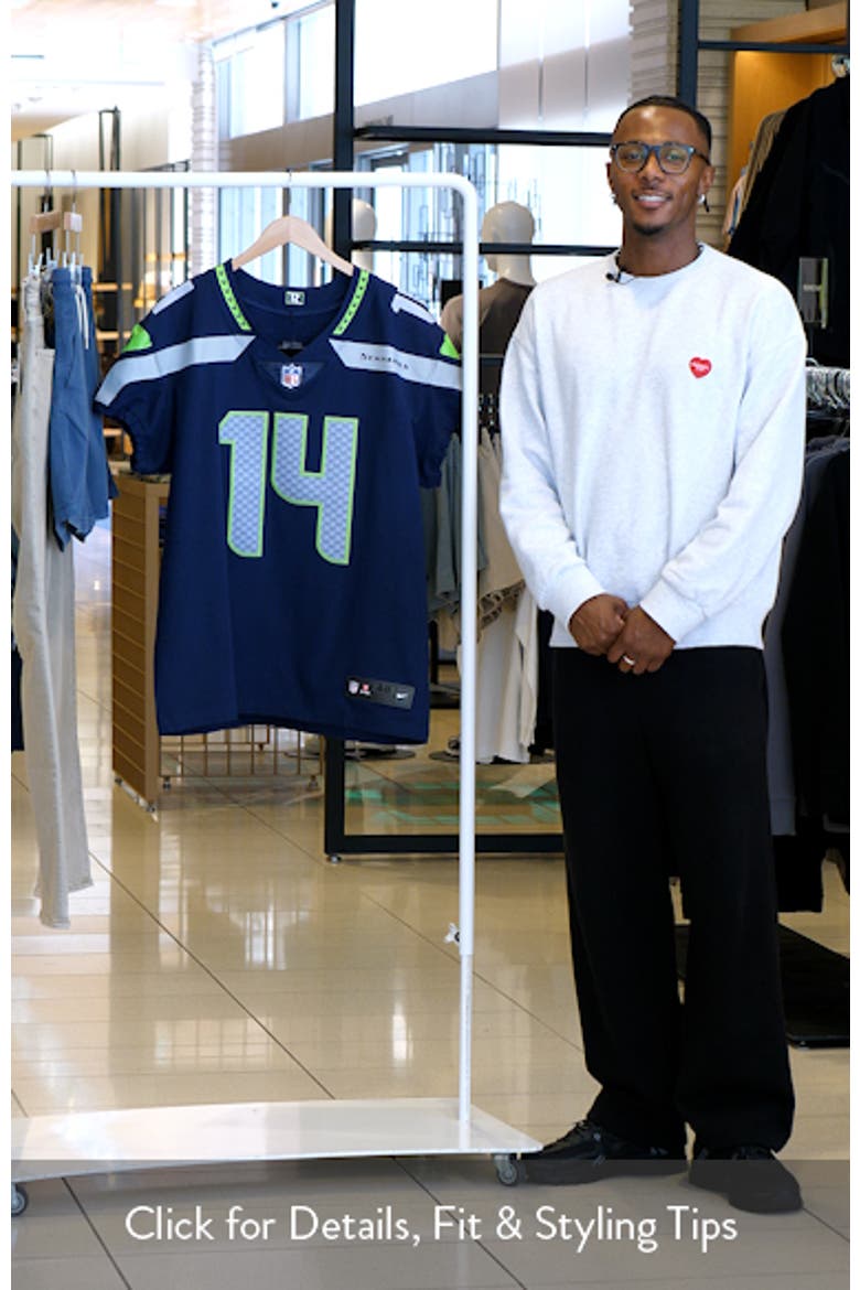 Men's Nike DK Metcalf College Navy Seattle Seahawks Vapor Elite Player Jersey video