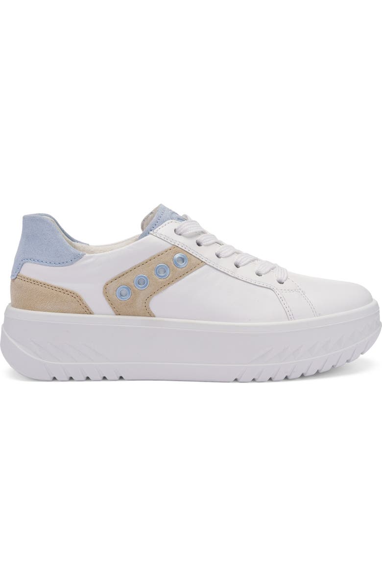 ara Meridian Platform Sneaker, Alternate, color, White/ Beach/ Cielo