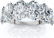 Bliss Diamond 6Ct Oval Diamond U Prong Wedding Anniversary Ring 14k Gold Lab Grown