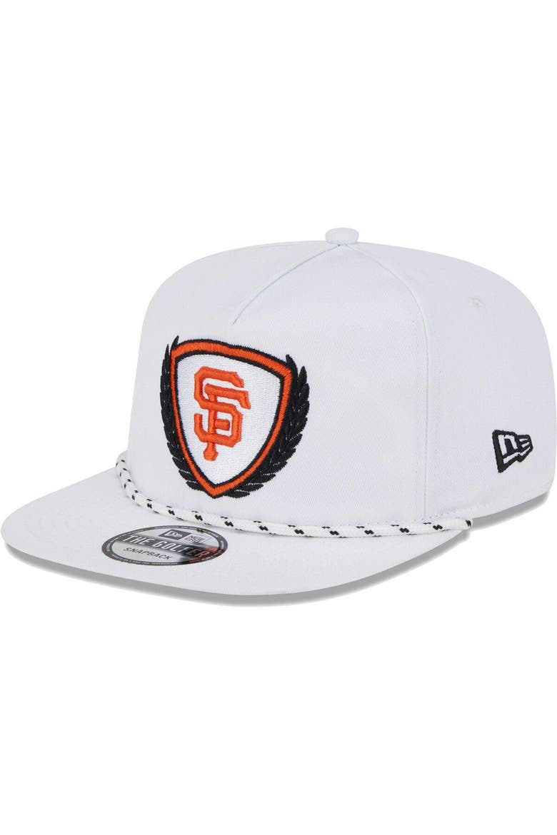 Men's New Era White San Francisco Giants Golfer Tee 9FIFTY Snapback Hat, Alternate, color, White