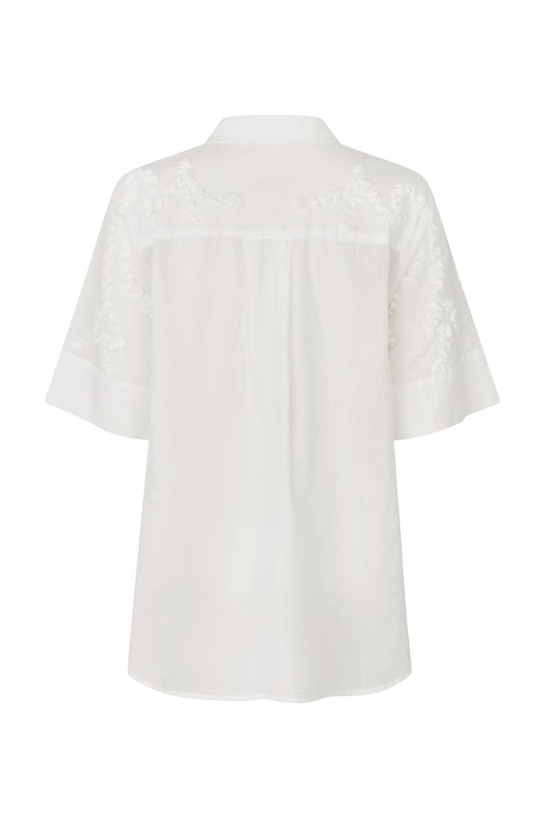 MaGinovelle Embroidered Shirt, Alternate, color, White