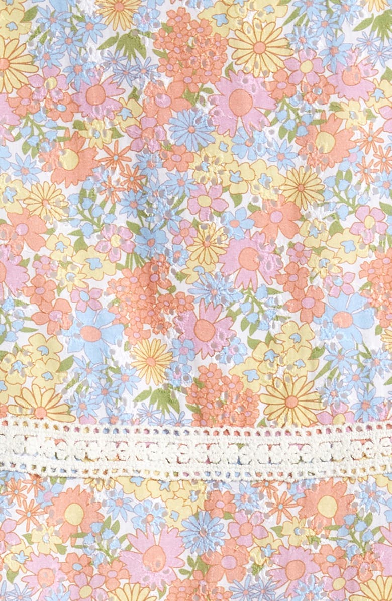 BCBG Kids' Lace Trim Dress, Alternate, color, 