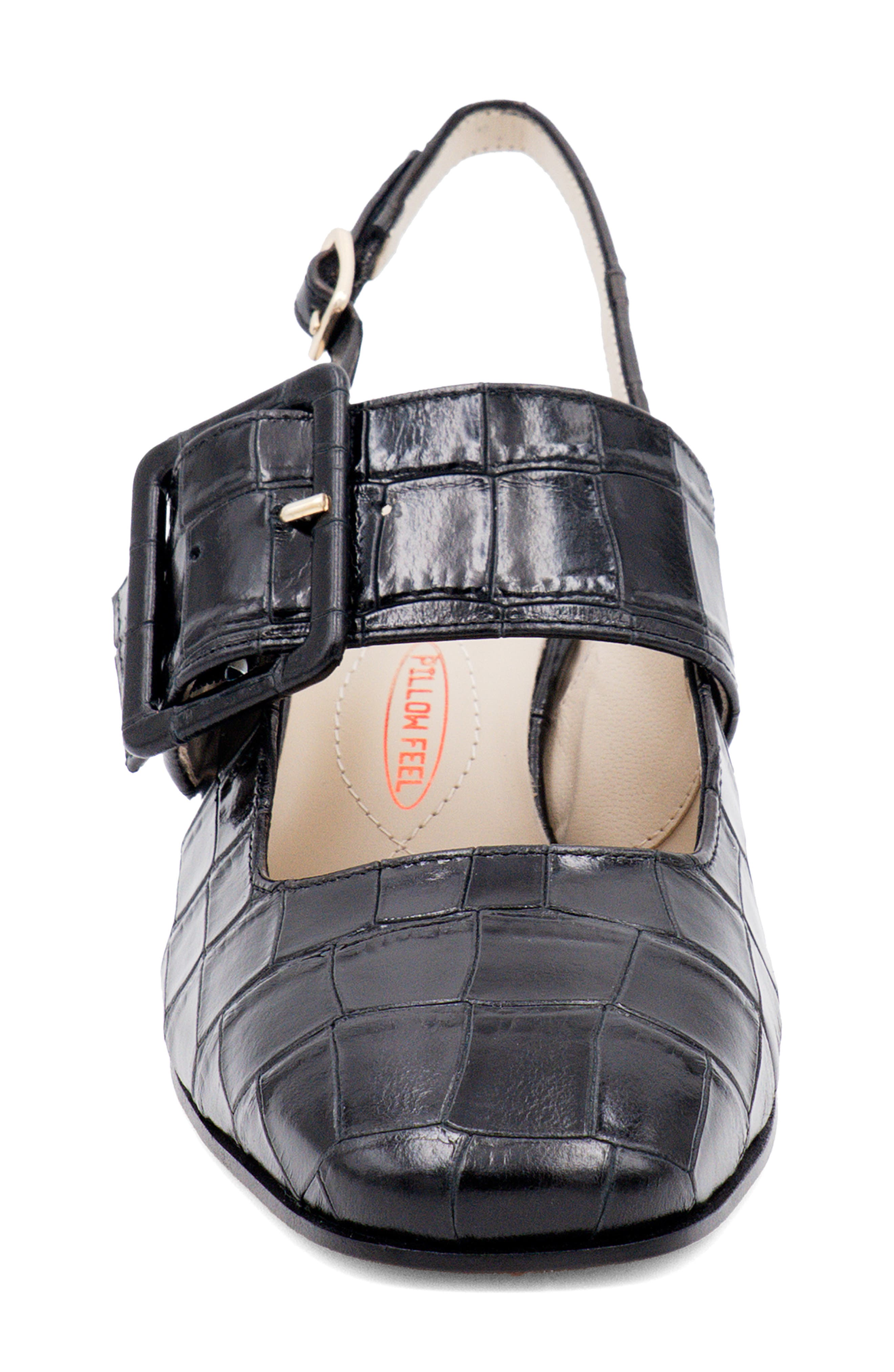 Selva Slingback Pump, Alternate, color, BLACK COCCO BENGALA LEATHER