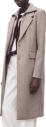 MANGO Notch Collar Coat with Removable Bib Insert
