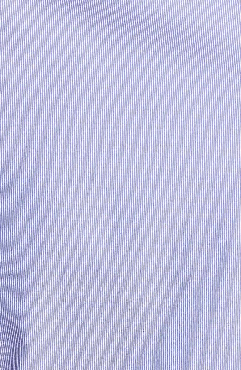 Nordstrom Trim Fit Pinstripe Non-Iron Dress Shirt, Alternate, color, 